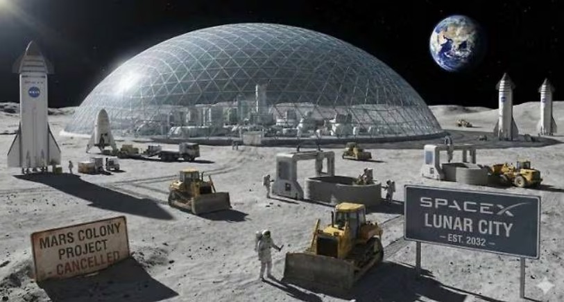 머스크가 화성보다 달에 도시 만들려는 까닭