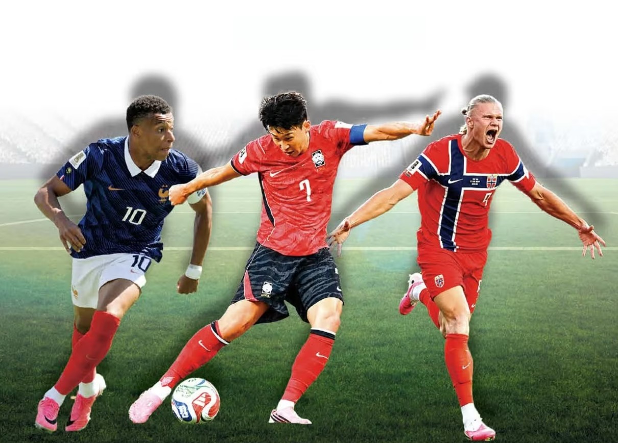 음바페·손흥민·홀란도 핑크! ​월드컵 축구화, 핑크 전쟁 중!