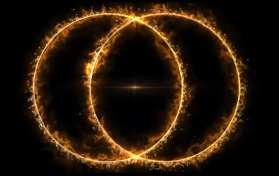 우주에 나타난 불 고리 2개!