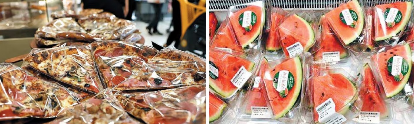 피자·수박도 조각으로… 딱 먹을 만큼만 사는 '한입 소비' 인기
